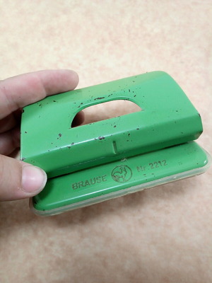 Brause hole punch used, authentic, 1970s-80s