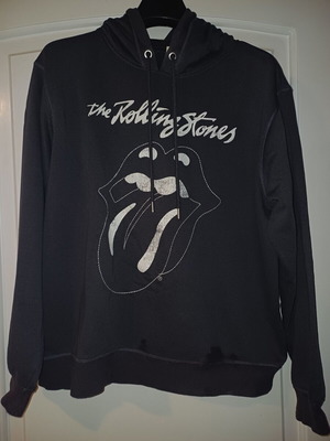 H&M φούτερ με κουκούλα και σχέδιο Rolling Stones, μέγεθος L