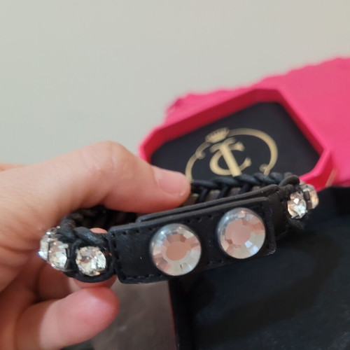 Juicy Couture Bracelet with Crystals like new, black and white