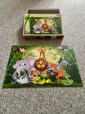 Trefl children's puzzle 100 pieces with jungle animals new