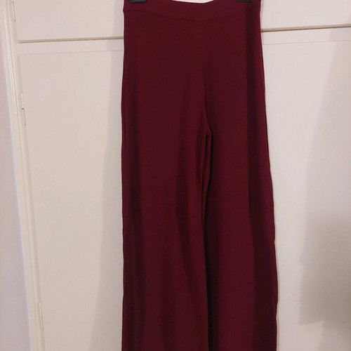 Burgundy palazzo pants like new, summer, size M Pull & Bear