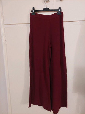 Burgundy palazzo pants like new, summer, size M Pull & Bear