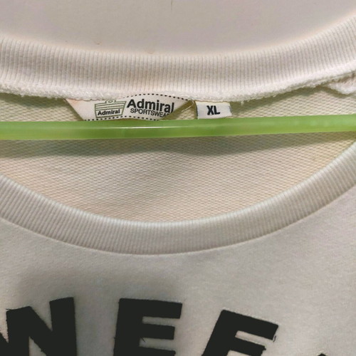 Admiral long sweatshirt new, white/cream