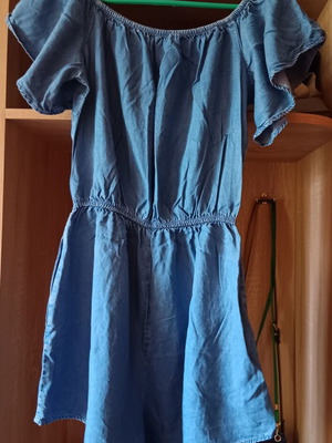 Bershka blue romper medium used