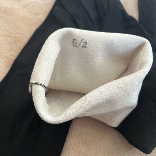 Dior suede gloves black like new, 55 cm authentic