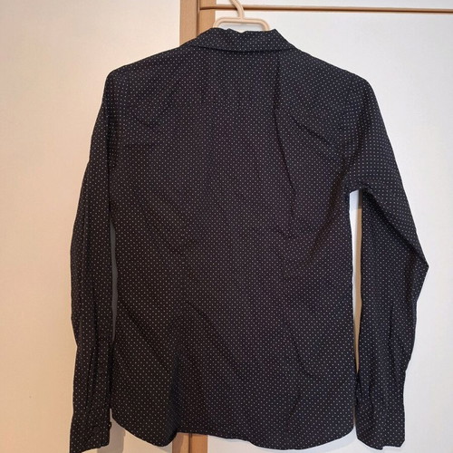 H&M shirt black polka dot small like new