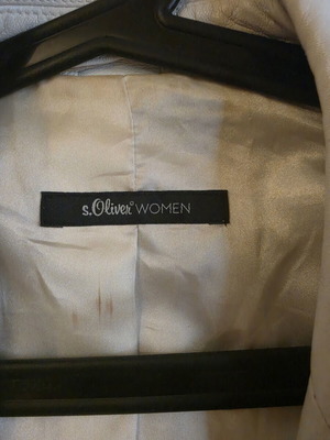 S.Oliver leather jacket large used, white