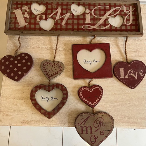 Wooden Family Wall Photo Decoration like new, 60x70 cm