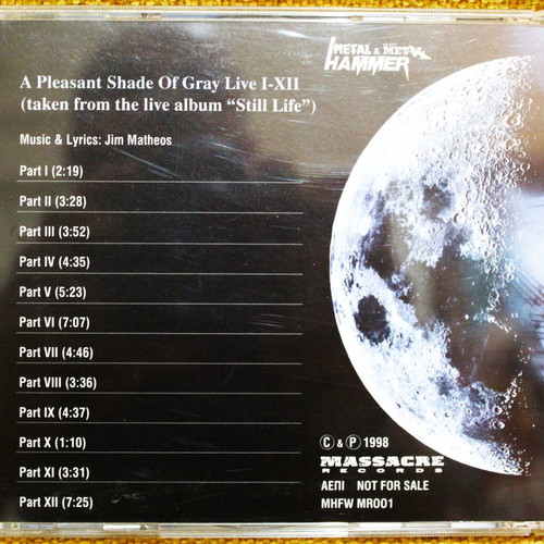Fates Warning A Pleasant Shade Of Gray Live I-XII CD used, progressive metal