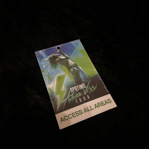 Authentic VIP Access All Areas Pass Anna Vissi used