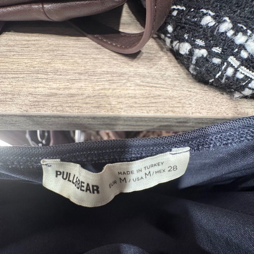 Pull and Bear dress size M polyester like new, petrol gray