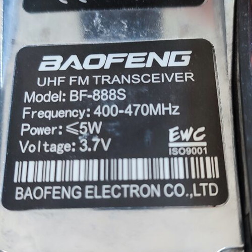 Baofeng walkie talkies used, for spare parts