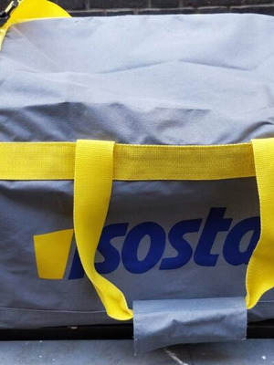 Σάκος ταξιδιού Isostar σαν καινούργιος, γκρι με κίτρινα λουριά