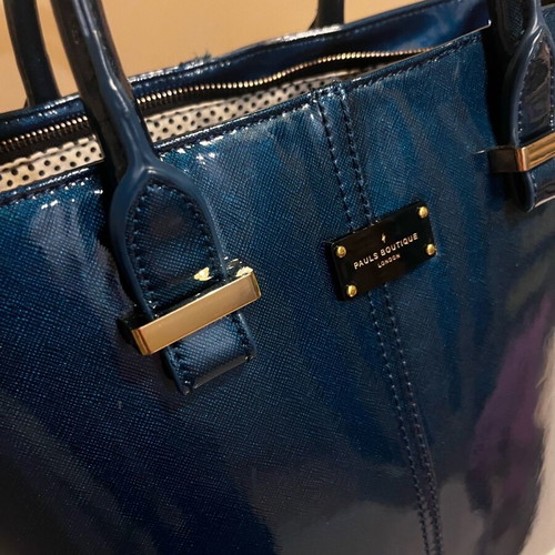 Pauls Boutique large shoulder bag like new, black-blue