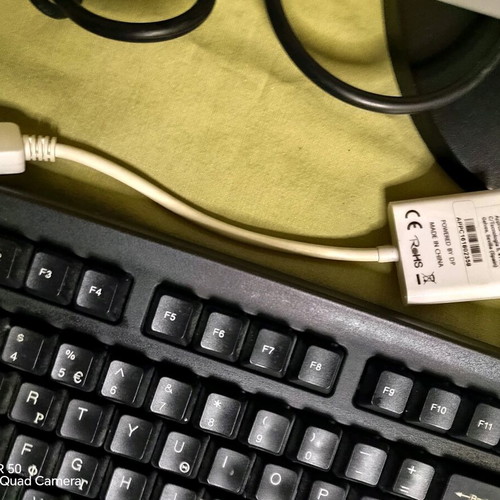 Samsung monitor used with mouse, keyboard and HDMI adapter