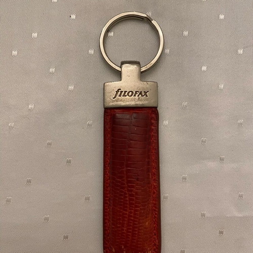 Filofax leather agenda and Croc-style key holder like new