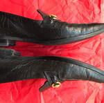 Tsakiris Mallas women's leather loafers like new, black, size 40