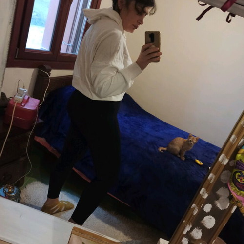 MyMo Crop Hoodie White New, Size XXL