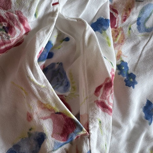 Ines de la Frassenge Midi Dress Uniqlo New, White Floral, Size 34/36