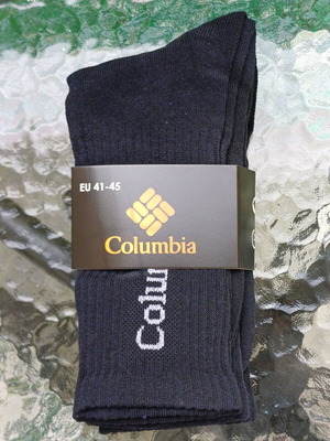 Columbia men's socks new, pack of 4 pairs, blue, size 41-45