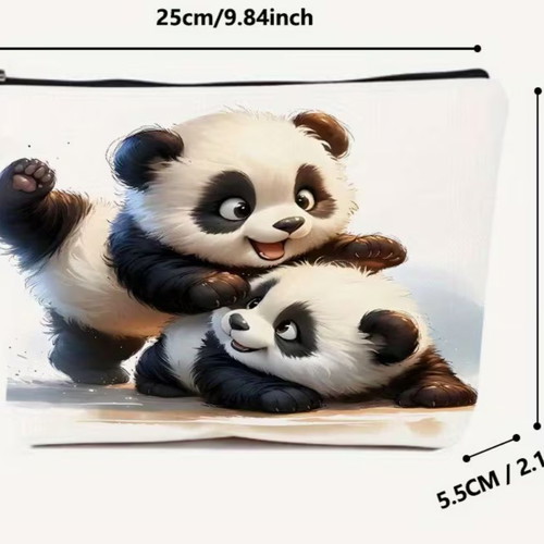 Panda toiletry bag new with two panda design