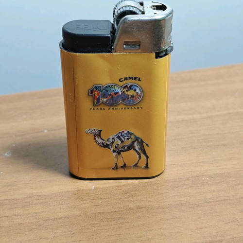 Camel promotional lighter used, functional, 100 years anniversary, collectible