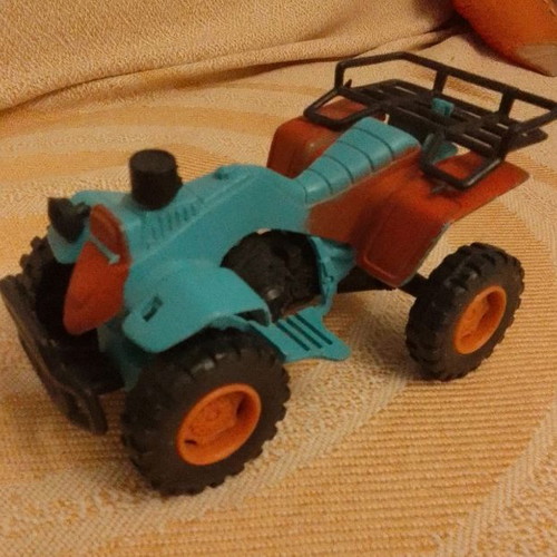 Jeep toy car elevated like new