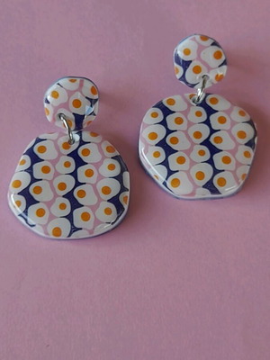 M-art S-tudio handmade earrings multicolored, new