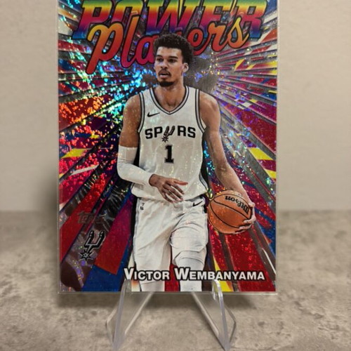 2025-26 Topps Basketball Victor Wembanyama Power Players Holo Foil card new