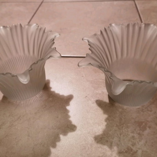 Glass for wall lights 2 pieces in excellent condition
