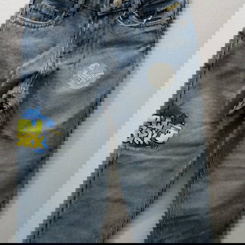 Παντελόνι Τζιν παιδικό Sinsay καινούργιο με σχέδιο, μέγεθος 104cm