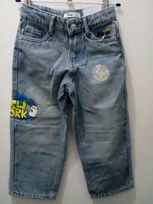 Παντελόνι Τζιν παιδικό Sinsay καινούργιο με σχέδιο, μέγεθος 104cm