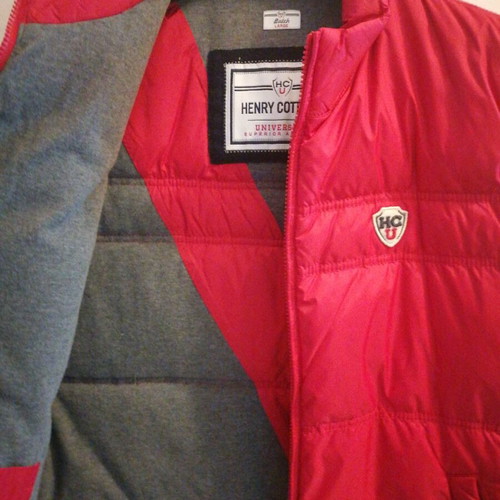 Henry Cotton's sleeveless jacket size L red like new
