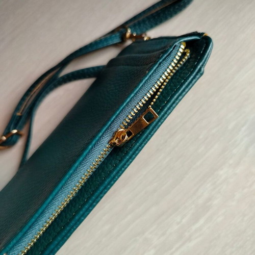 Crossbody bag new green for mobile with compartments