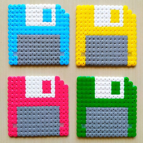 Handmade floppy disk decorations new, customizable colors