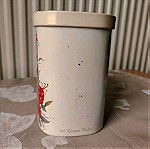  Μεταλλικό συλλεκτικό κουτί κασσιτέρου (tin) καφέ 500 γραμ. από Βρέμη Γερμανίας δεκ'50. Eduscho Bremen 500 Gramm Kaffee. Διαστάσεις Ύψος 13,5 εκ Βάση 13,0x9,5 εκατοστά
