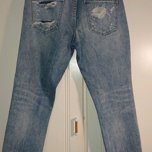 Jeans pants used with rips, size XS, blue
