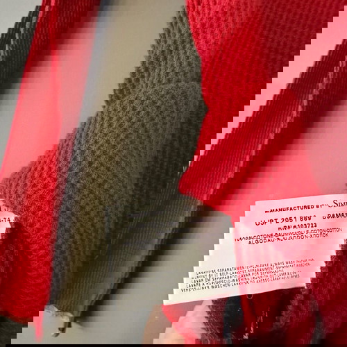 Armani Jeans Vintage мъжка червена блуза употребявана