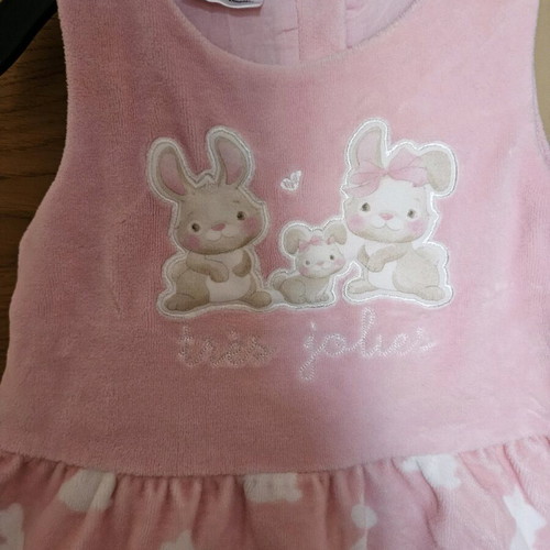 Prenatal baby dress 3-6 months like new, winter velvet