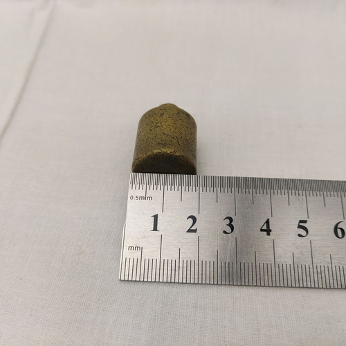 Old bronze scale weight 50 g used