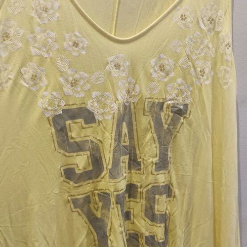 Mat Fashion women's summer long blouse like new, yellow