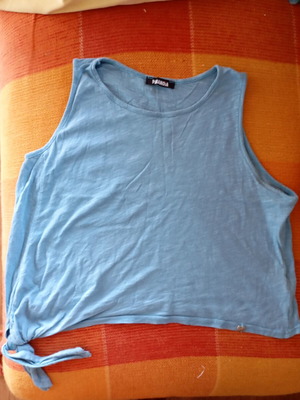 Sleeveless top Paranoia turquoise size S used