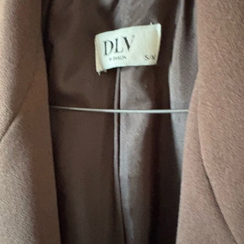 DLV Brown Maxi Coat New With Belt, Size S-M