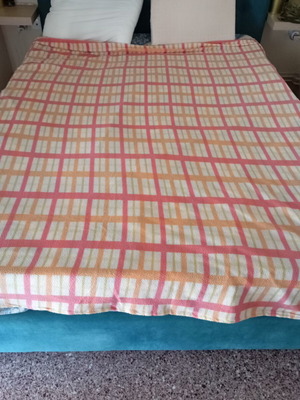 Plaid double blanket 190x200 used