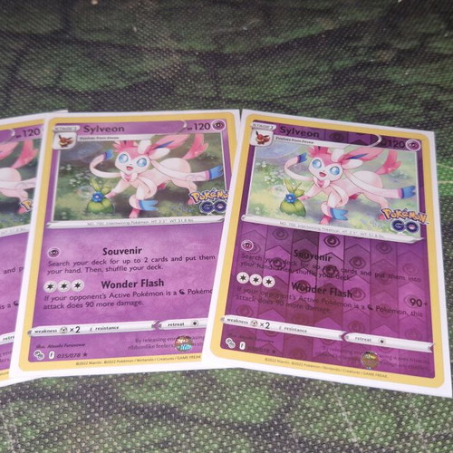 Pokemon Sylveon card set, 3 cards