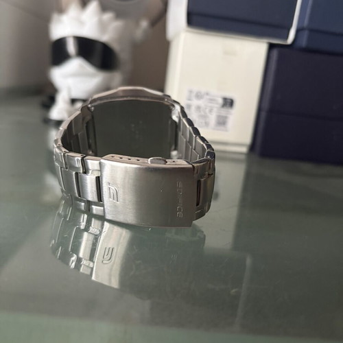Casio Edifice EF-329D-1AVEF watch like new, stainless steel, black dial