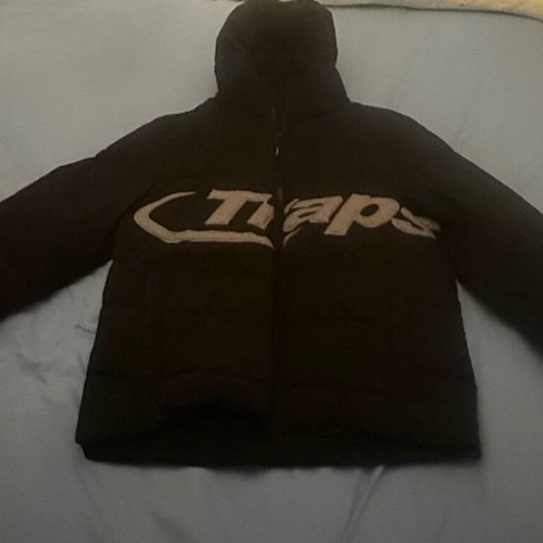 Trapstar Hyperdrive Puffer Jacket like new, small, black