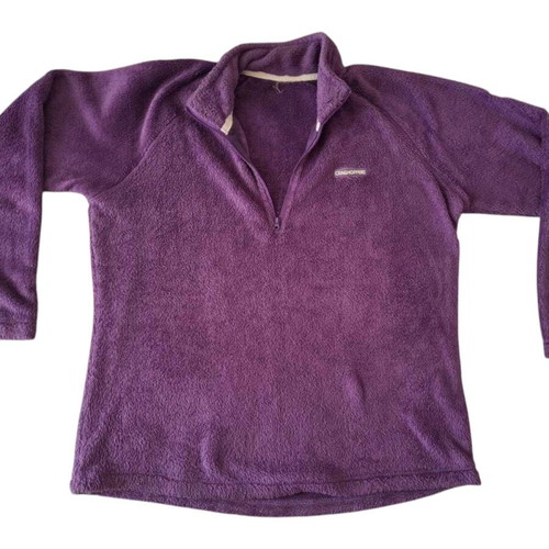 Craghoppers purple fleece sweater, vintage outdoor
