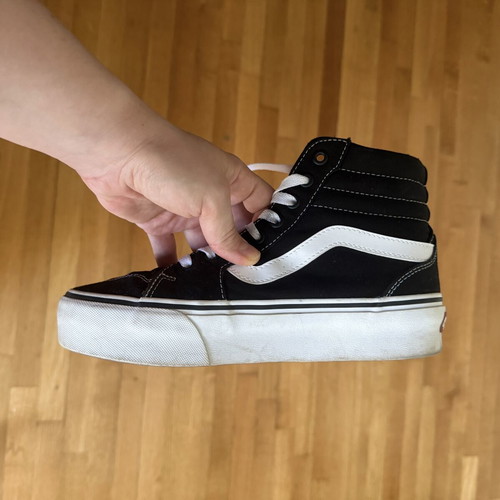 Vans Sk8 High Platform sneakers like new, black and white