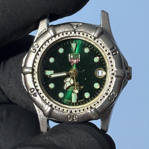 TAG Heuer Professional 200 Quartz watch with green dial